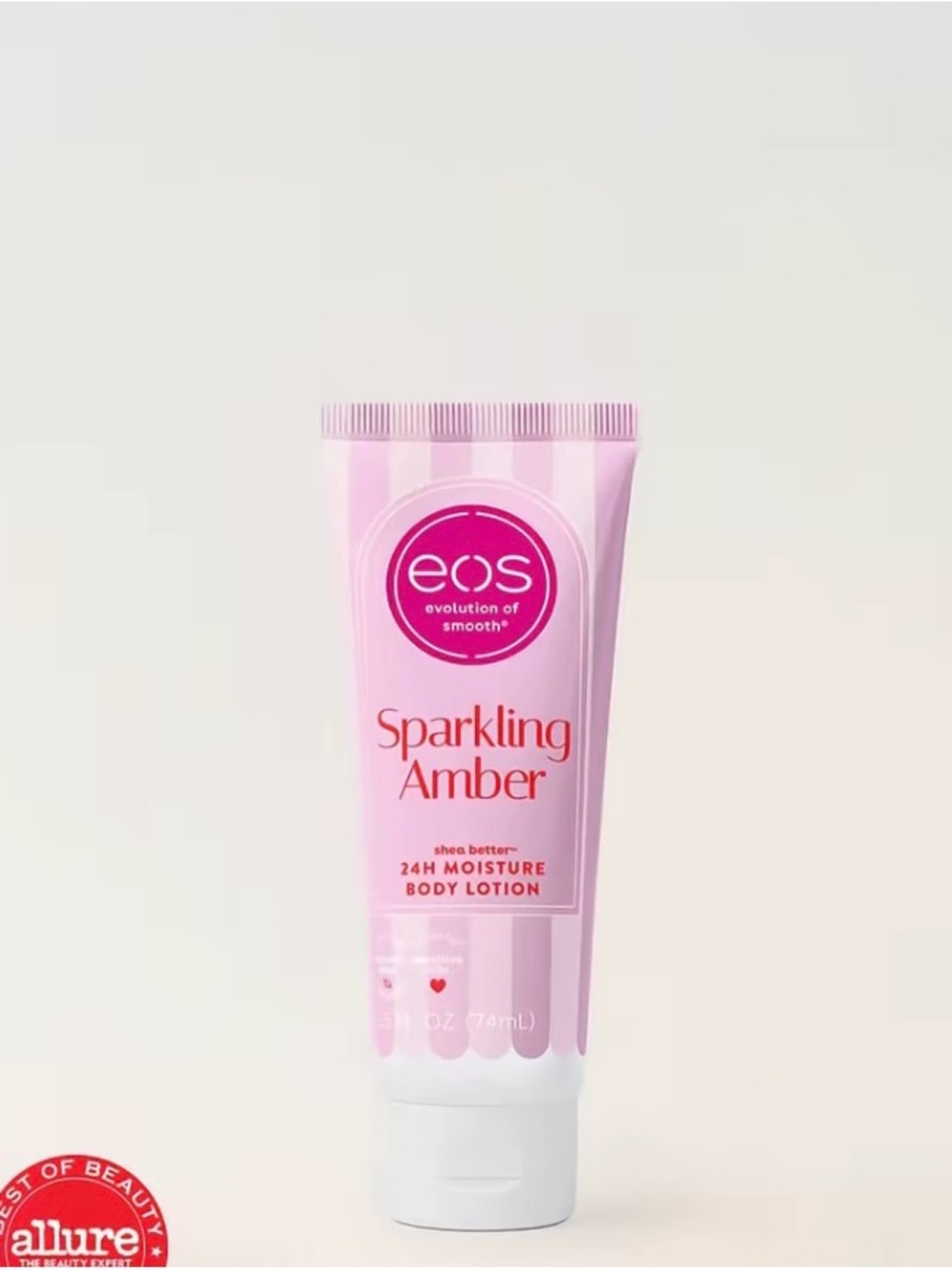 3 eos Sparkling Amber Body Lotion - Light EOS Travel size mini body lotion